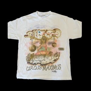 Travis Scott White Circus Maximus Tee Large
